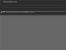 Tablet Screenshot of donorshop.com